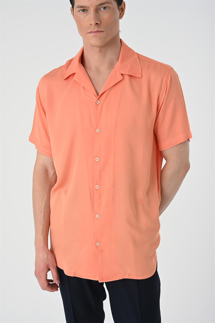 ANT Oversized Short Sleeve Men's Shirt with Applique Collar - Ponte de Lima