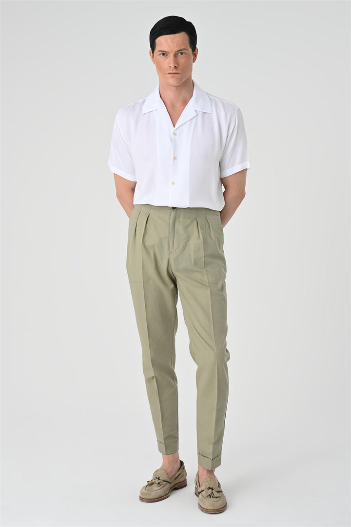 ANT Oversized Short Sleeve Men's Shirt with Applique Collar - Dnipro