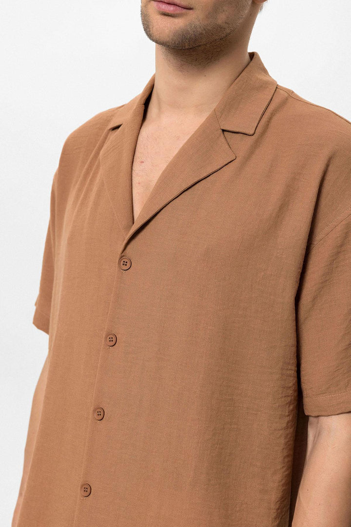 ANT Oversized Short Sleeve Men's Shirt with Apach Collar - Tonbridge