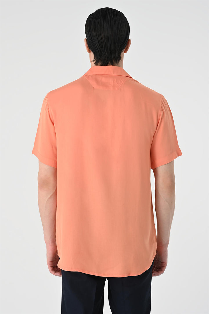 ANT Oversized Short Sleeve Men's Shirt with Applique Collar - Ponte de Lima