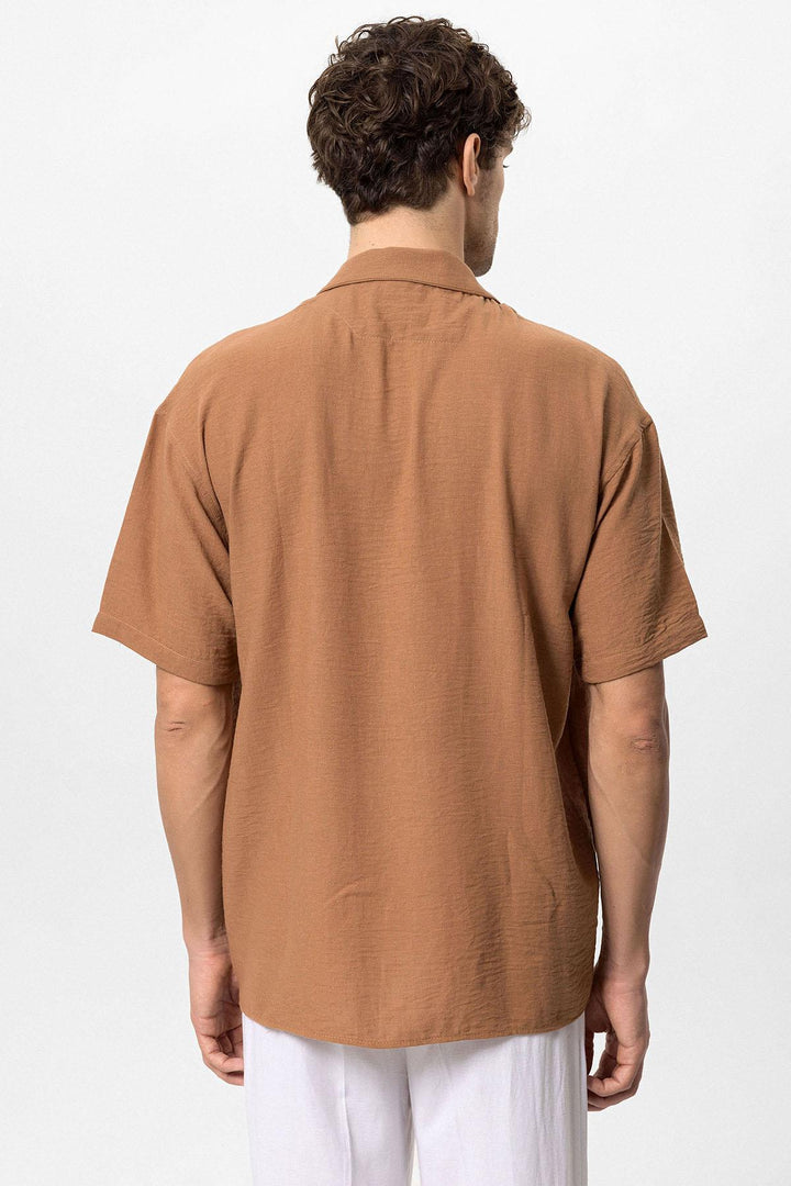 ANT Oversized Short Sleeve Men's Shirt with Apach Collar - Tonbridge