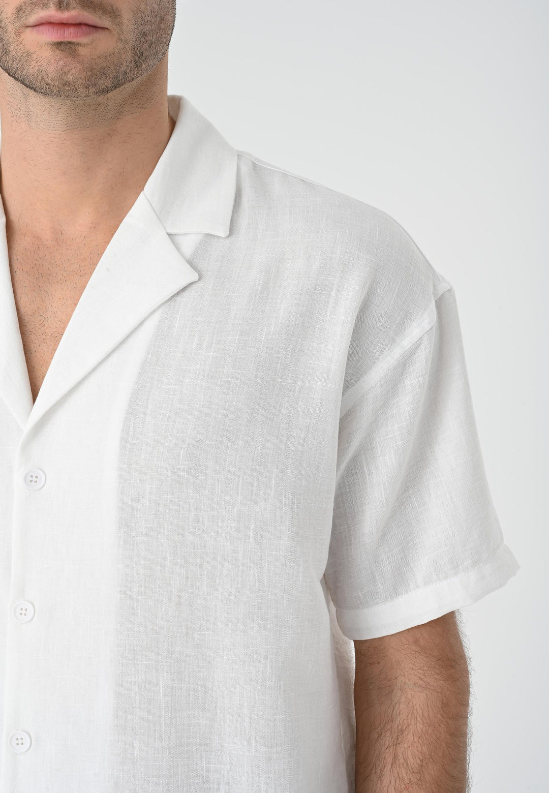 ANT Oversized Short Sleeve Men's Shirt with Apach Collar - Reşiţa