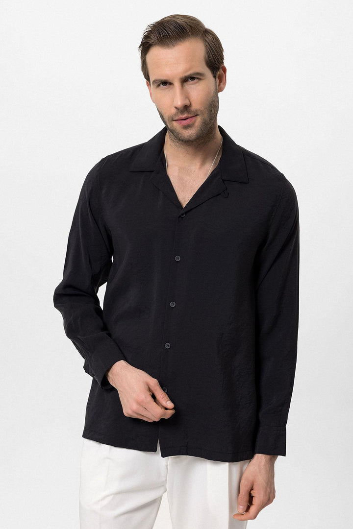 ANT Camp  Collar Long Sleeve Men's Shirt - Tipton