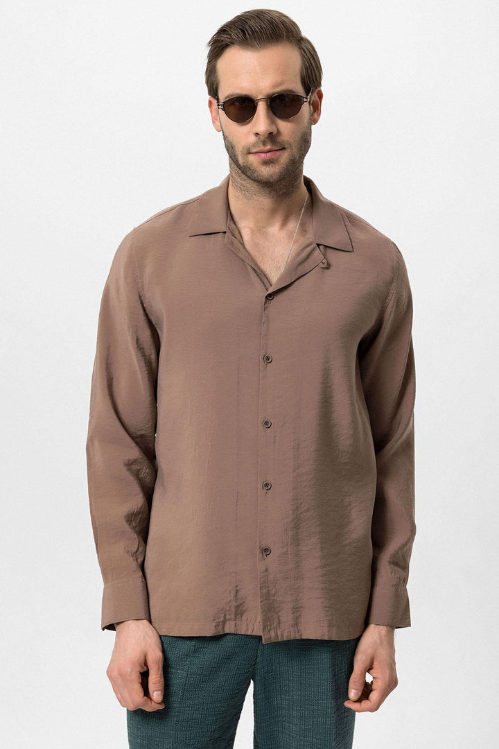 ANT Camp  Collar Long Sleeve Men's Shirt - Santa Ana Chiautempan