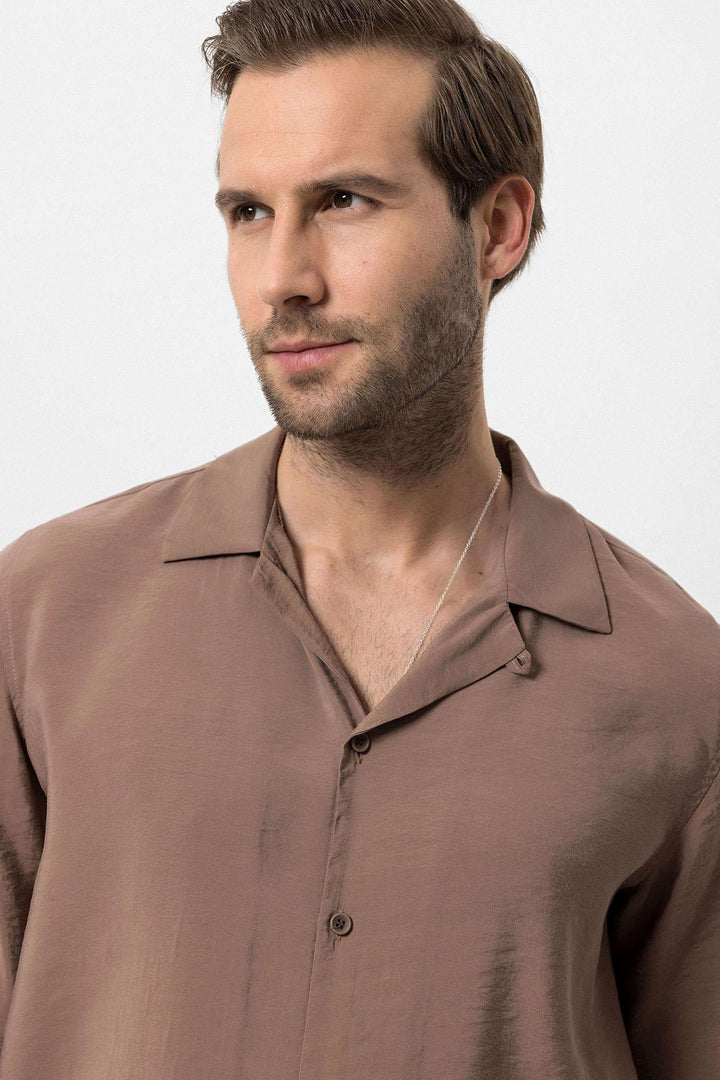 ANT Camp  Collar Long Sleeve Men's Shirt - Santa Ana Chiautempan