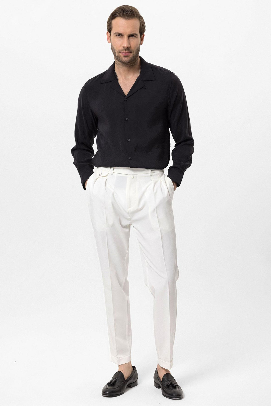 ANT Camp  Collar Long Sleeve Men's Shirt - Tipton
