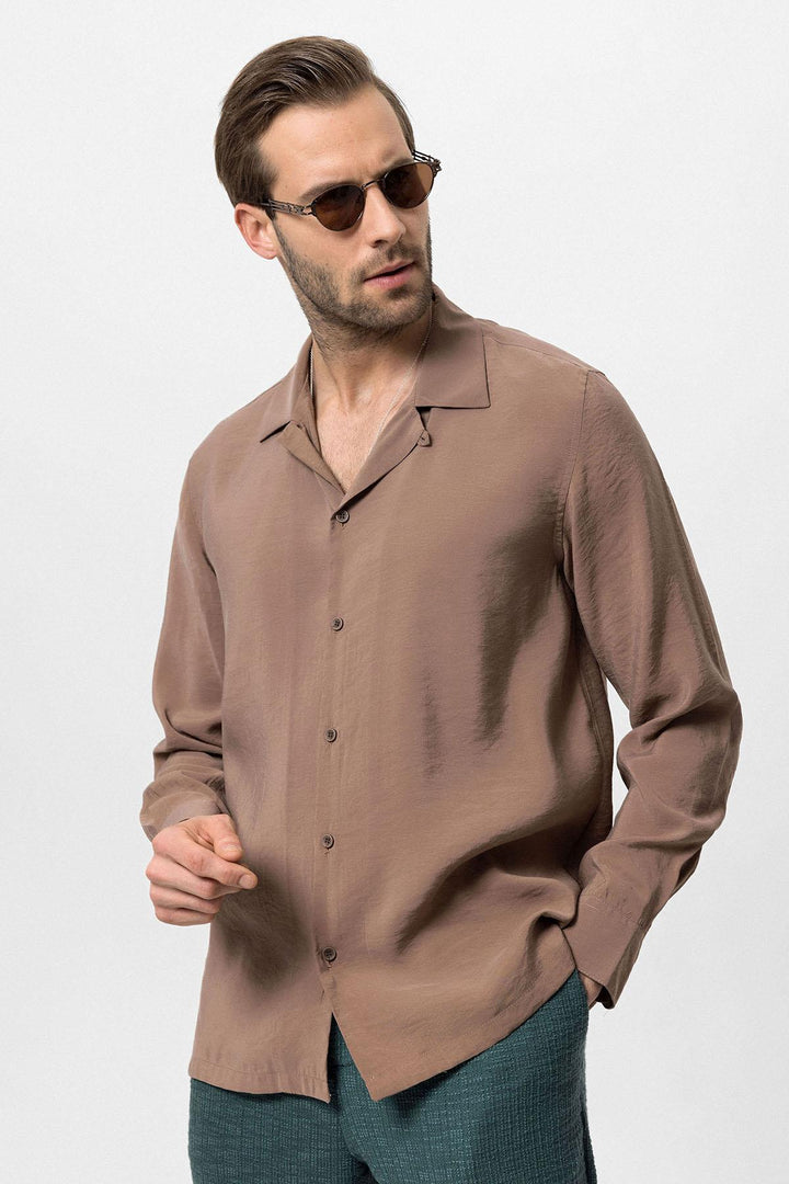 ANT Camp  Collar Long Sleeve Men's Shirt - Santa Ana Chiautempan