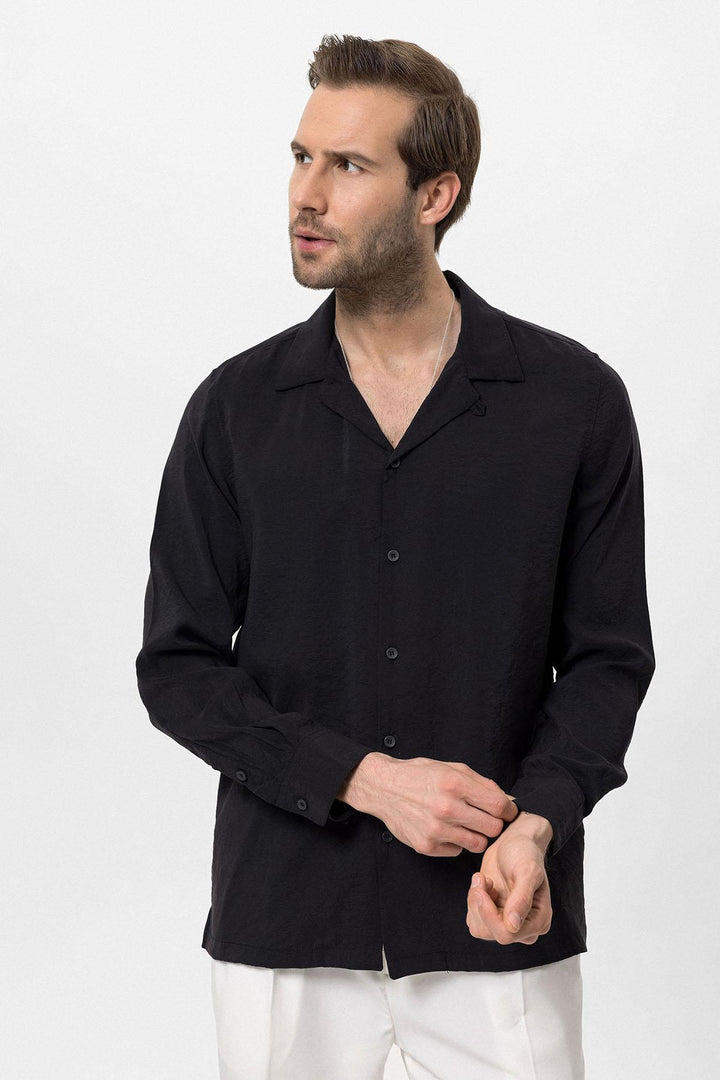 ANT Camp  Collar Long Sleeve Men's Shirt - Tipton