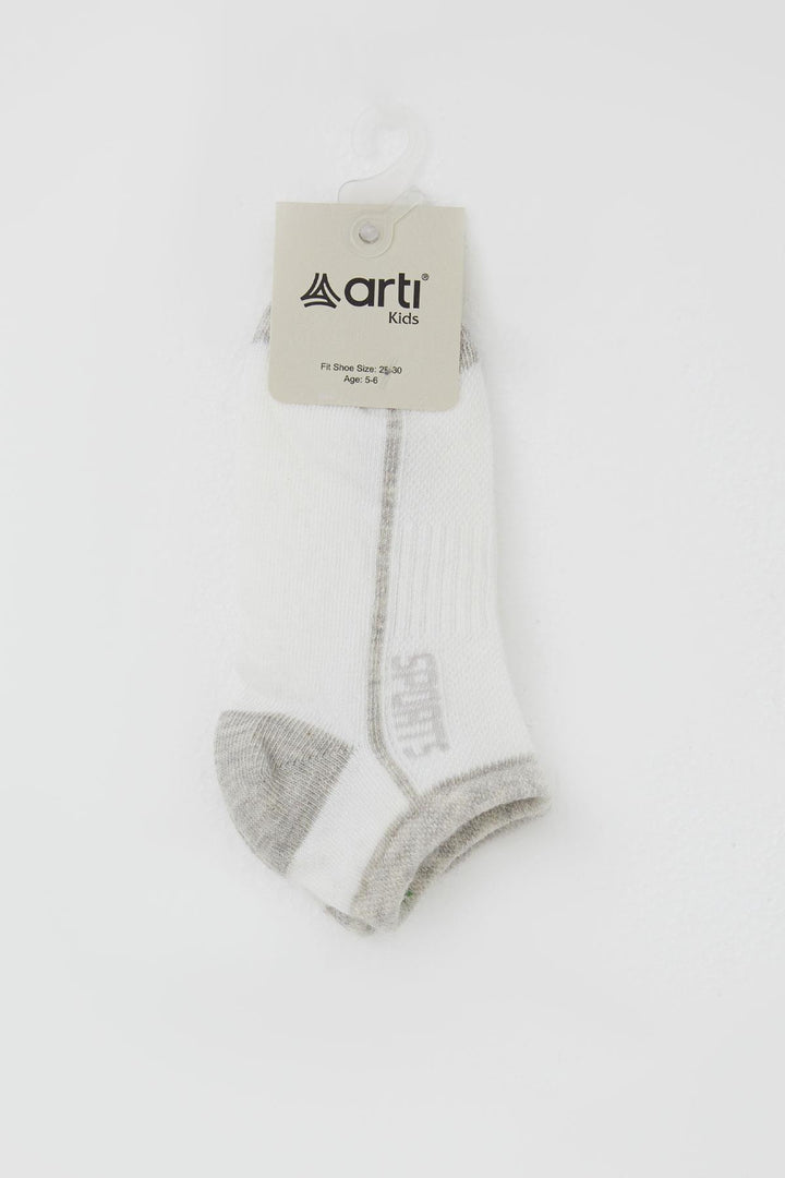 BRE Plus Boy's Socks with Sports Print, 14 Years, Beige - Dubuque