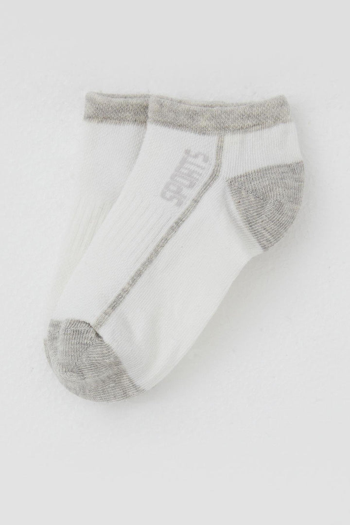 BRE Artı Erkek Çocuk Patik Çorap Sports Yazı Baskılı 14 Yaş, Ekru - Atlanta