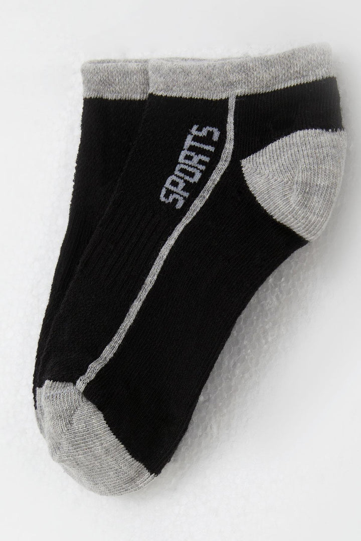 BRE Plus Boy's Socks with Sports Print, 14 Years, Black - Edina