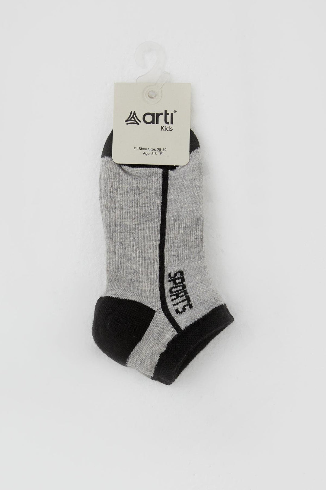BRE Plus Boy's Socks with Sports Print, 14 Years, Grey Melange - Carson City