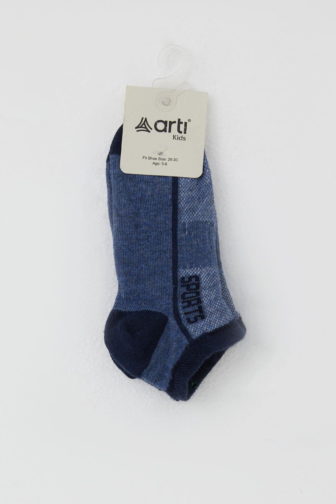 BRE Artı Erkek Çocuk Patik Çorap Sports Yazı Baskılı 14 Yaş, Koyu Mavi - Redding