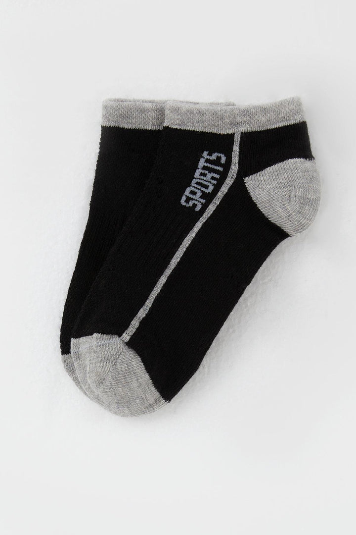 BRE Plus Boy's Socks with Sports Print, 14 Years, Black - Edina