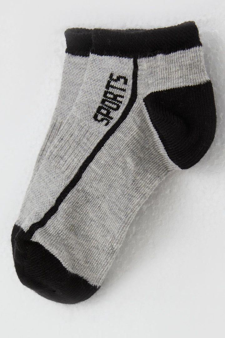 BRE Plus Boy's Socks with Sports Print, 14 Years, Grey Melange - Saint-Priest