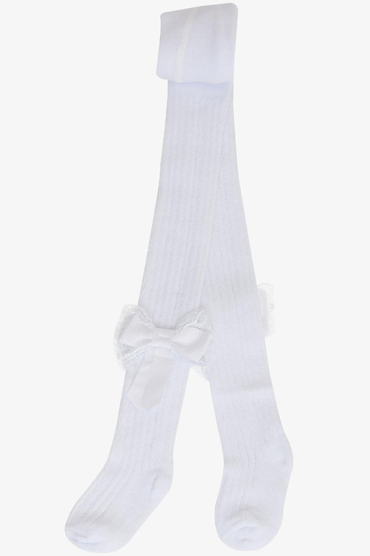 BRE Girls' Tights with Bow, White, 30 Years - Esplugas de Llobregat