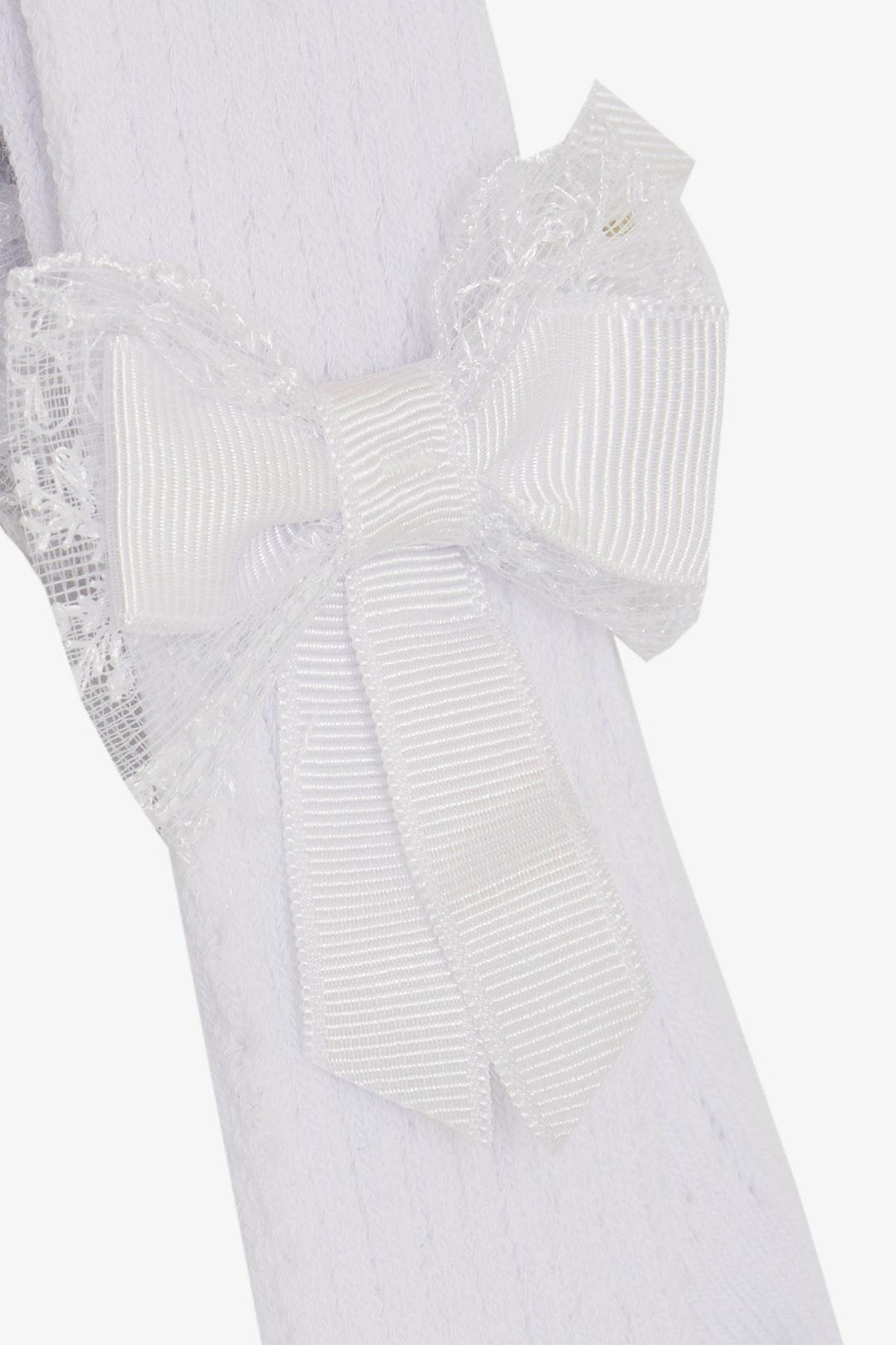 BRE Girls' Tights with Bow, White, 30 Years - Esplugas de Llobregat