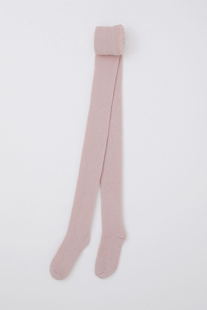 BRE Plus Girl Child Patterned Tights, Self-Patterned, 72 Years, Rose Pink - Halberstadt
