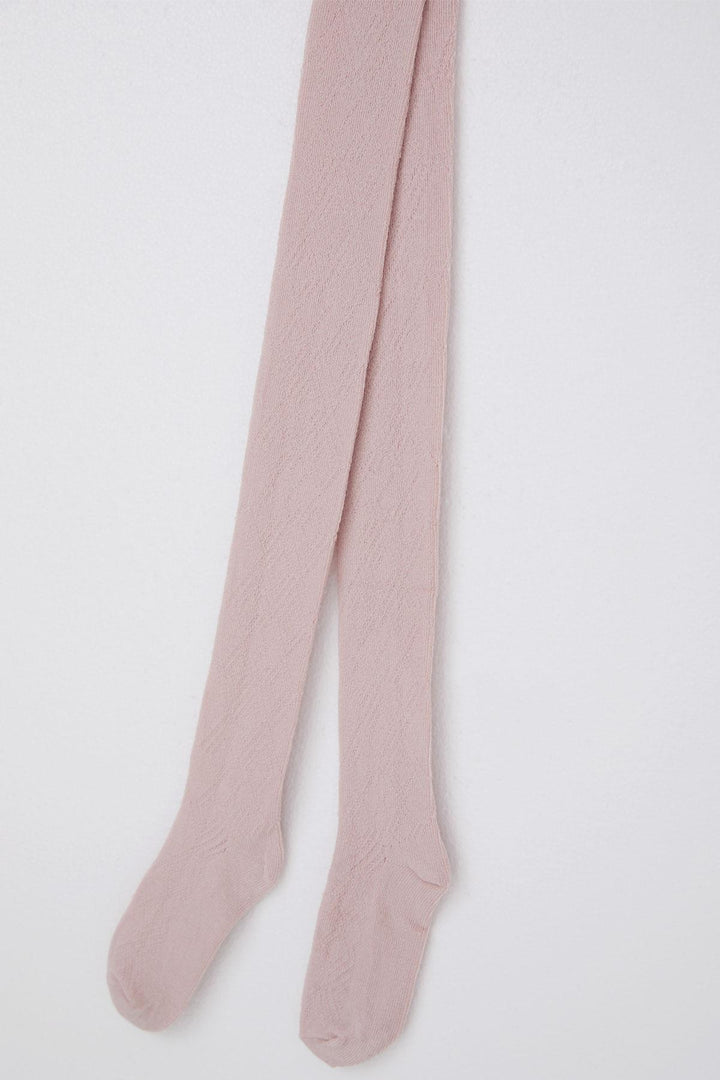 BRE Plus Girl Child Patterned Tights, Self-Patterned, 72 Years, Rose Pink - Halberstadt
