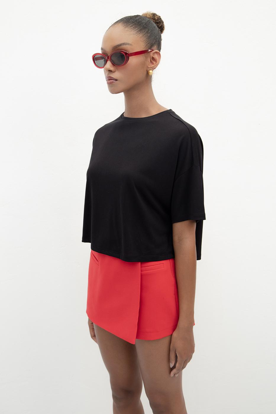 BSL Women Asymmetrical Mini Shorts Skirt - Brandenburg