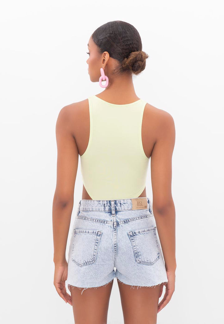 BSL Women Asymmetric Mini Denim Short - Middletown