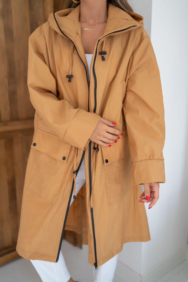 ELS Detailed Trench Coat - Tabacco - Breda