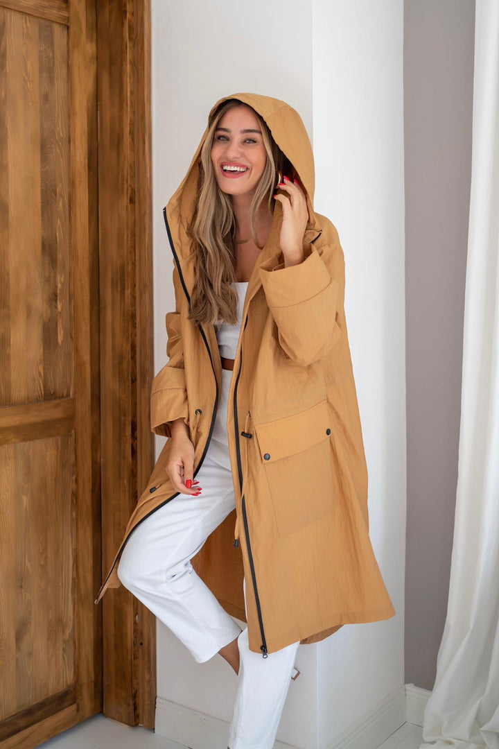 ELS Detailed Trench Coat - Tabacco - Breda