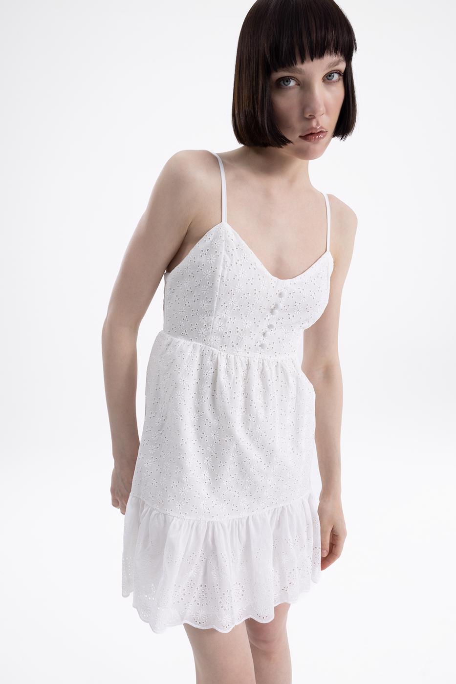 BSL Women Strapped broded mini dress - Lamía
