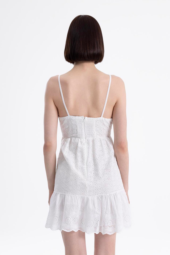 BSL Women Strapped broded mini dress - Lamía