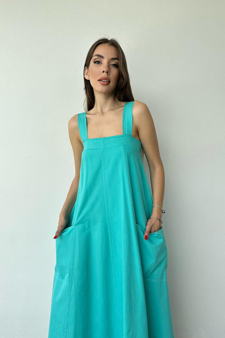 ELS Hanging Pocket Dress - Mint - Kelowna