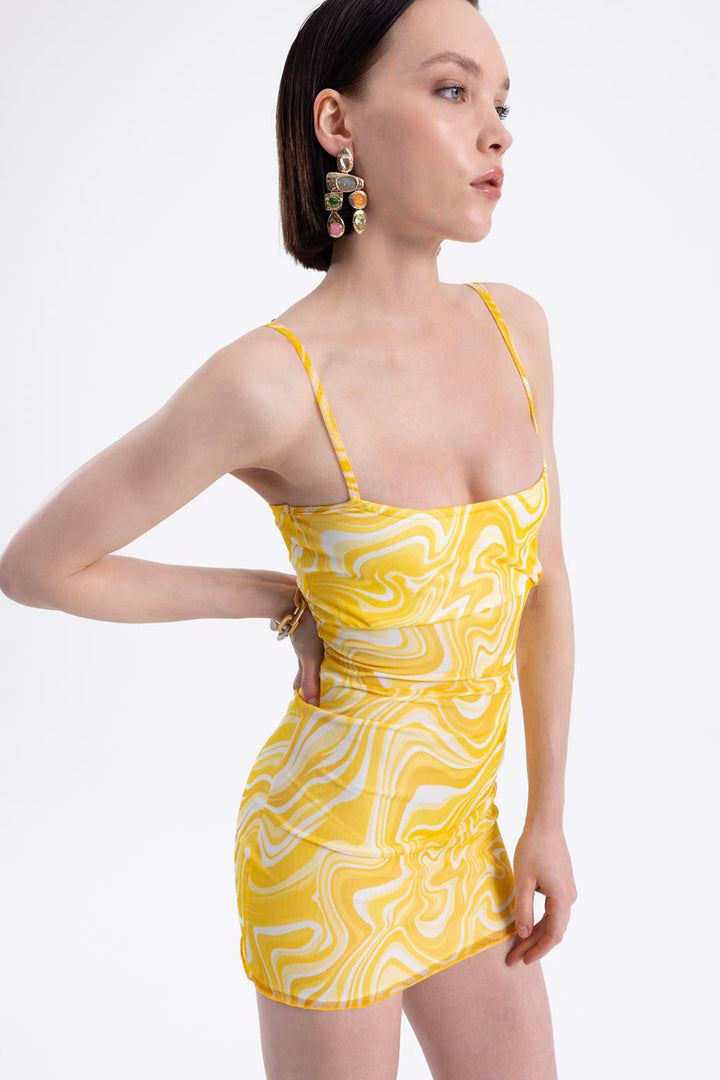 BSL Women Strapped Tight Mini Dress - Villenave-d’Ornon