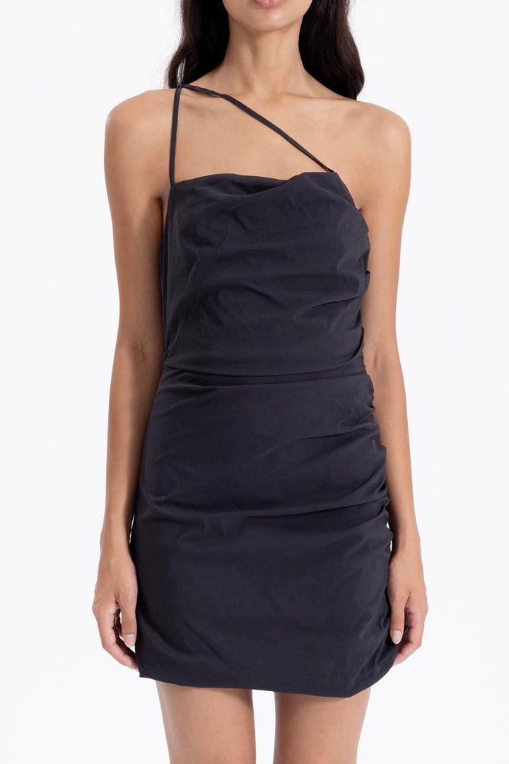 BSL Women Strapped Draped Mini Dress - Dover