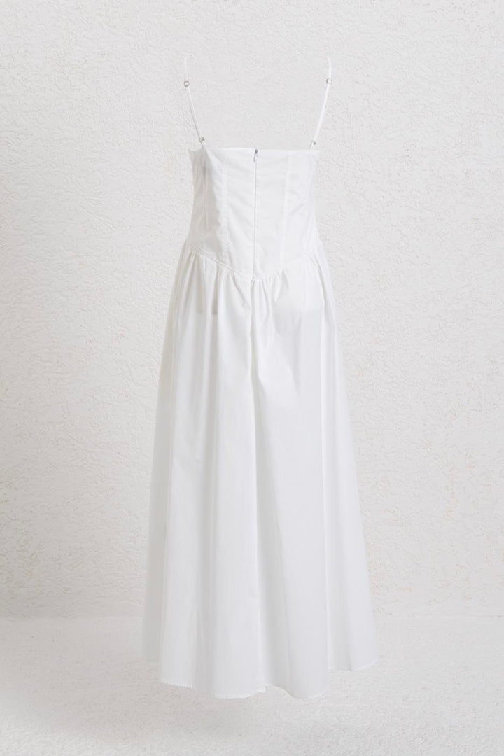 BSL Women Strappy Bodice Midi Dress - Gjilan