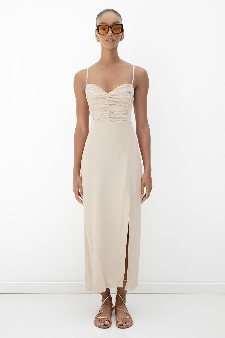 BSL Women Strappy Midi Corset Dress - Brovary