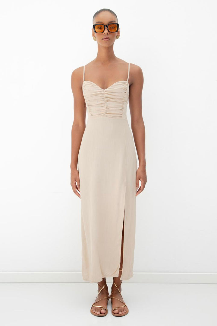 BSL Women Strappy Midi Corset Dress - Brovary