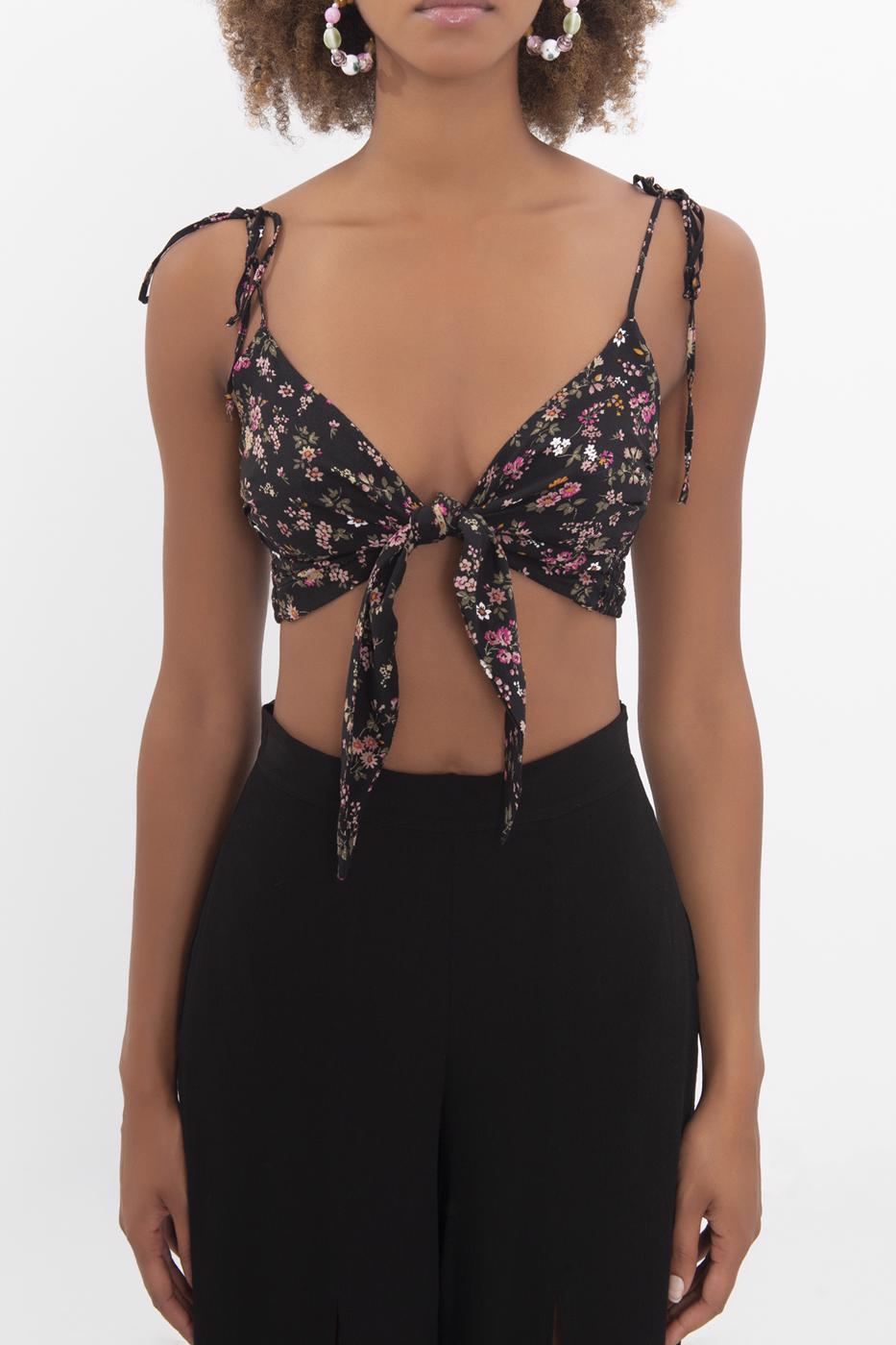BSL Women Strapped front tie bustier - Wrecsam