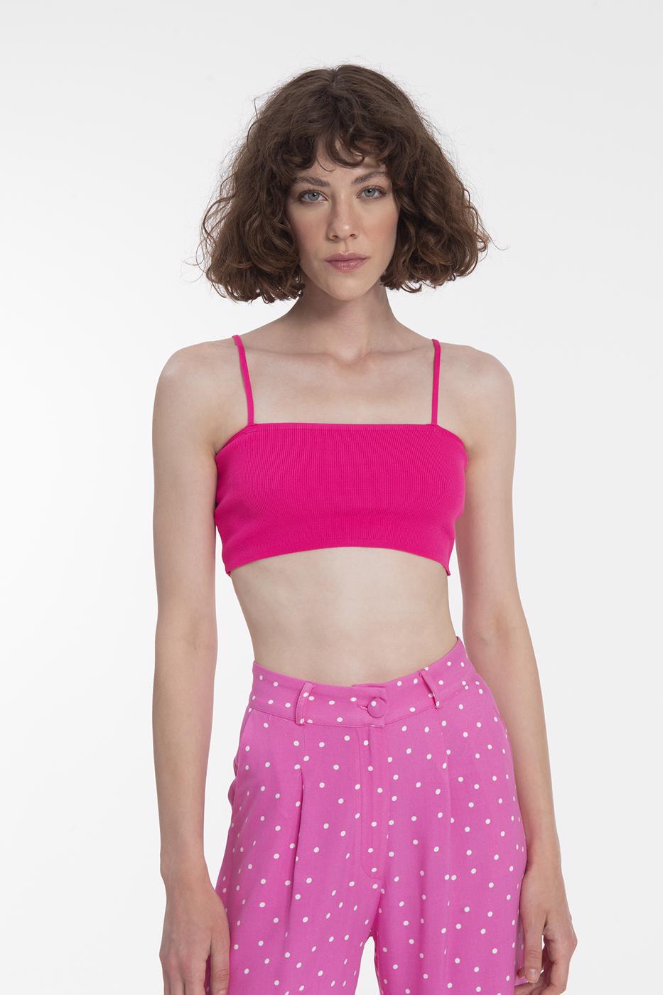 BSL Women Strapped Knit Bustier - Juventino Rosas
