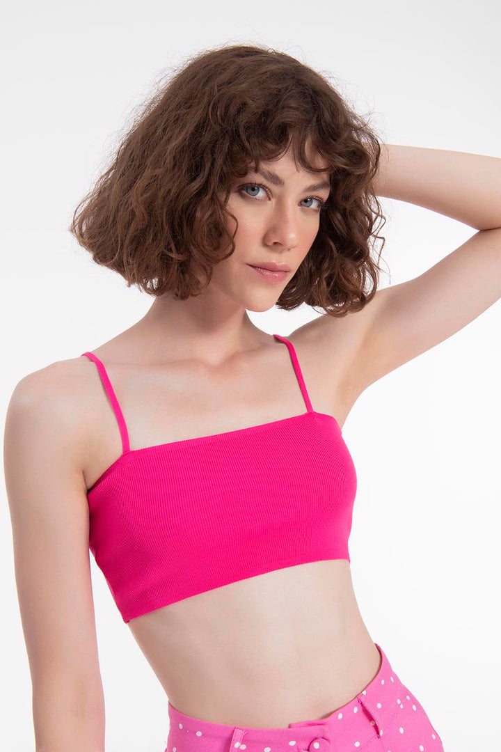 BSL Women Strapped Knit Bustier - Juventino Rosas