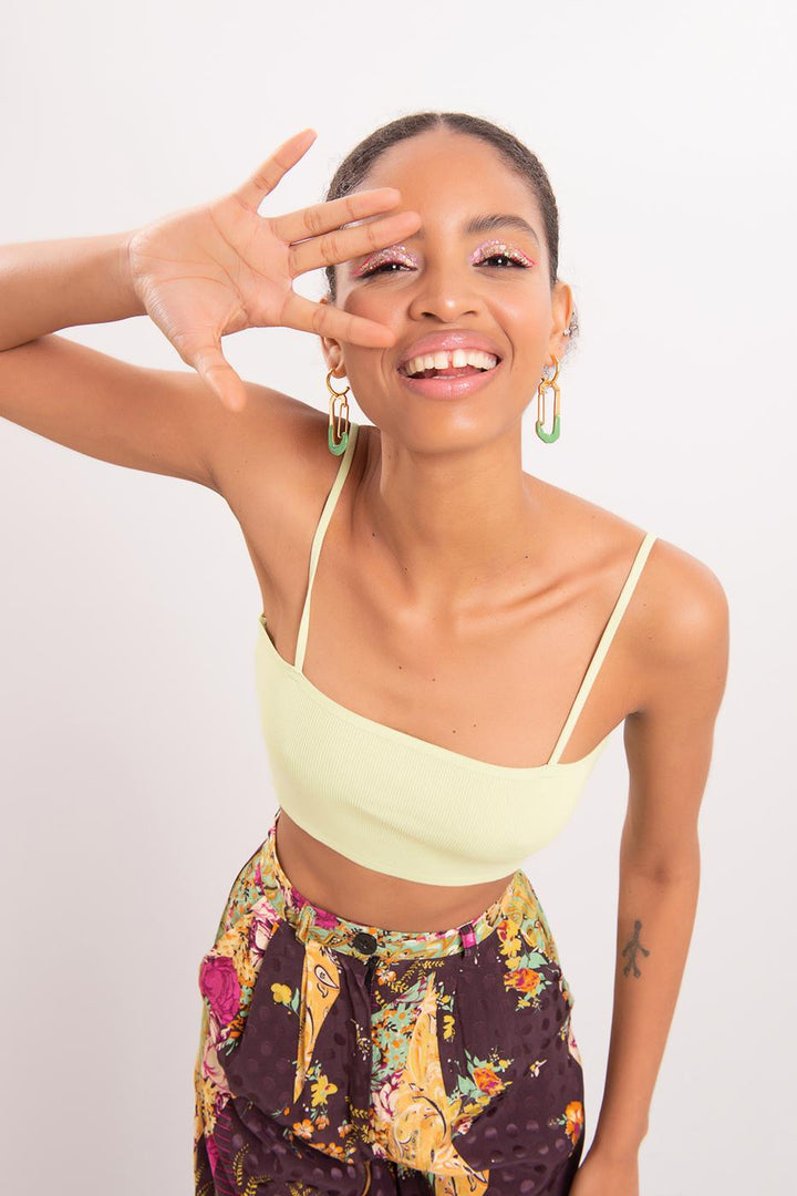 BSL Women Strapped Knit Bustier - La Puente