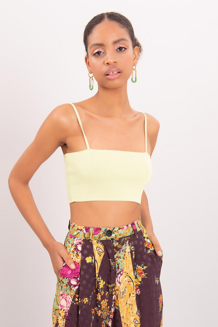 BSL Women Strapped Knit Bustier - La Puente
