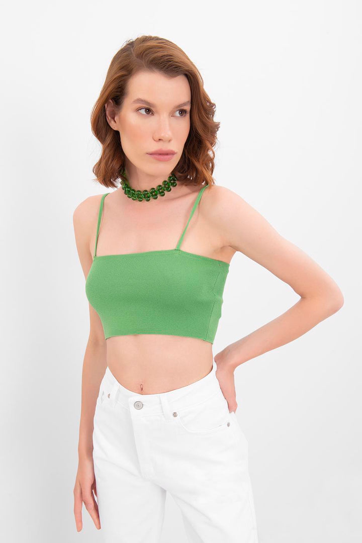 BSL Women Strapped Knit Bustier - Irapuato