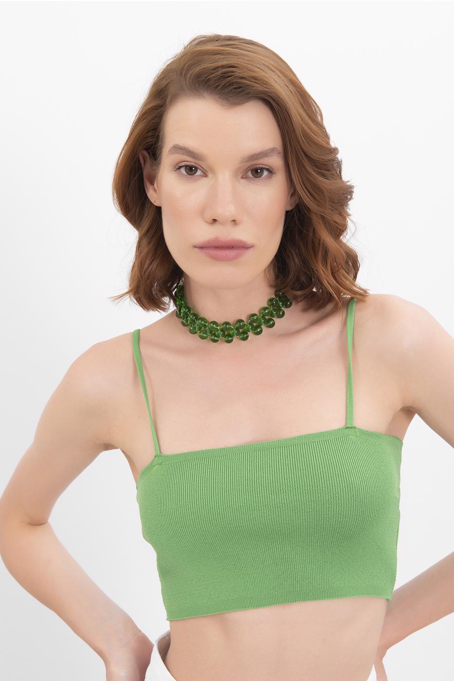 BSL Women Strapped Knit Bustier - Irapuato
