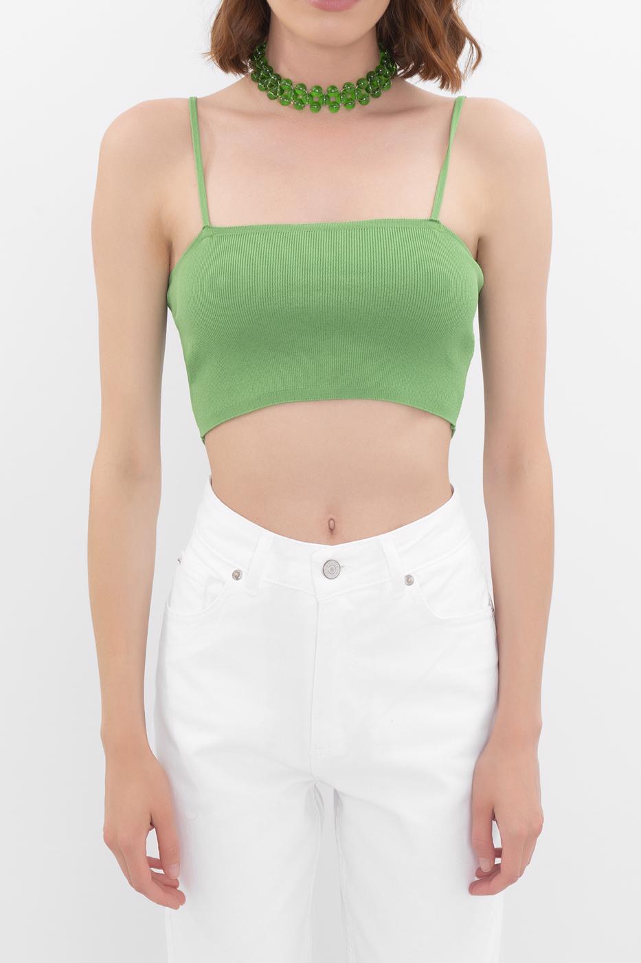 BSL Women Strapped Knit Bustier - Irapuato