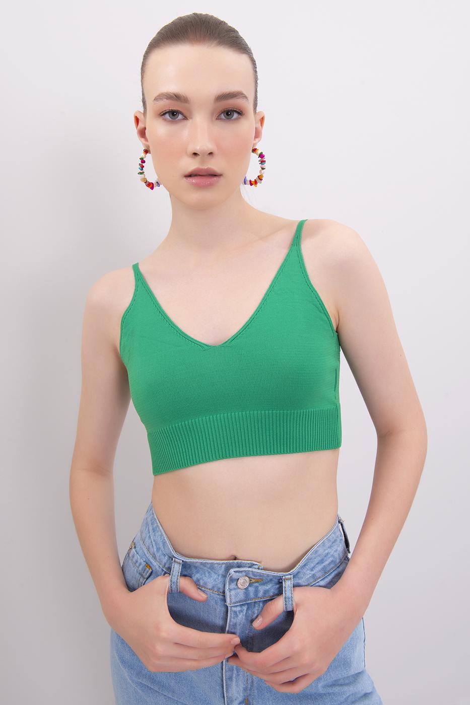 BSL Women Strapped Knit Bustier - Roseville