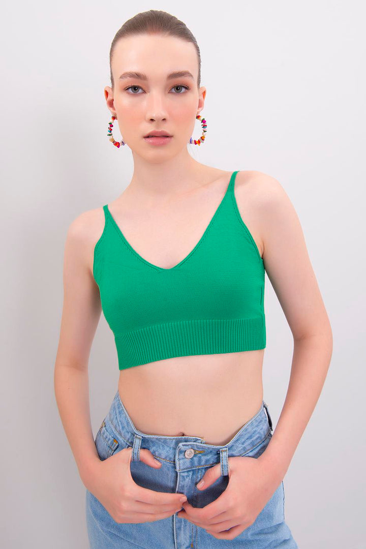 BSL Women Strapped Knit Bustier - Roseville