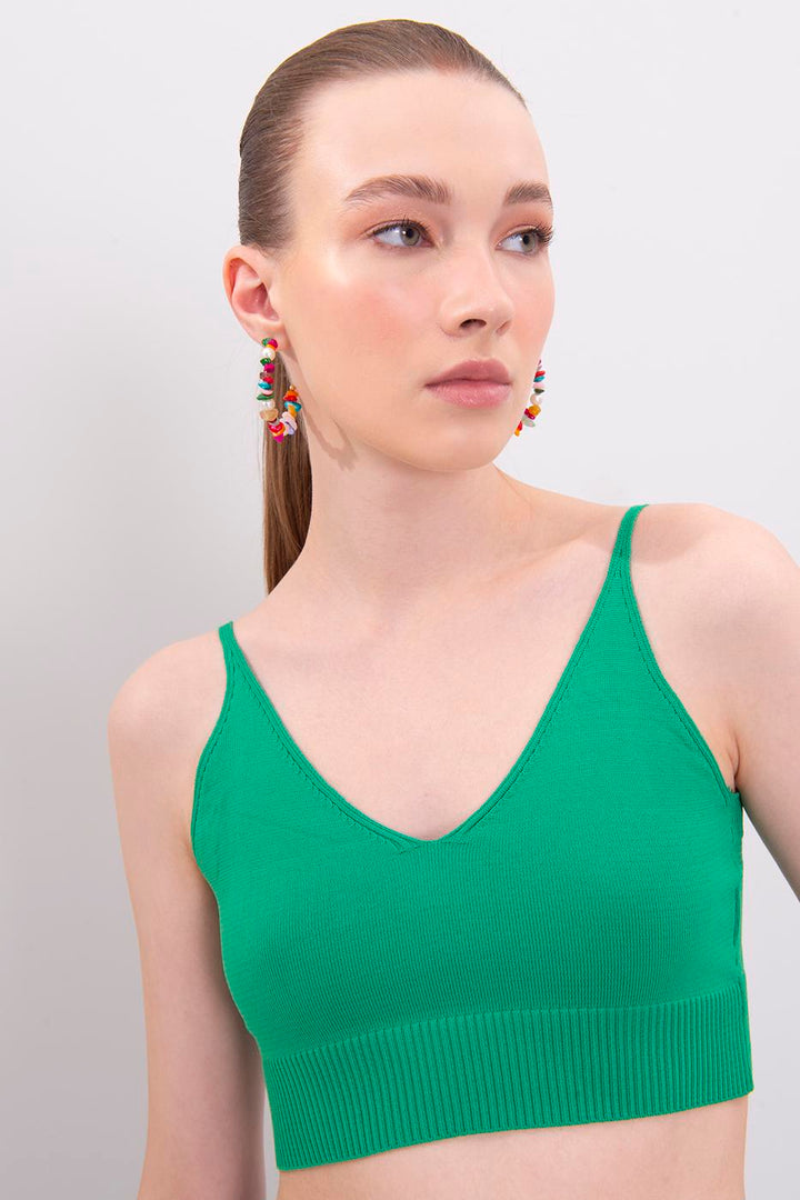 BSL Women Strapped Knit Bustier - Roseville