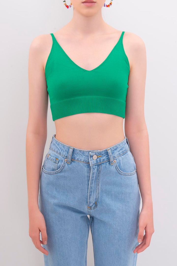 BSL Women Strapped Knit Bustier - Roseville