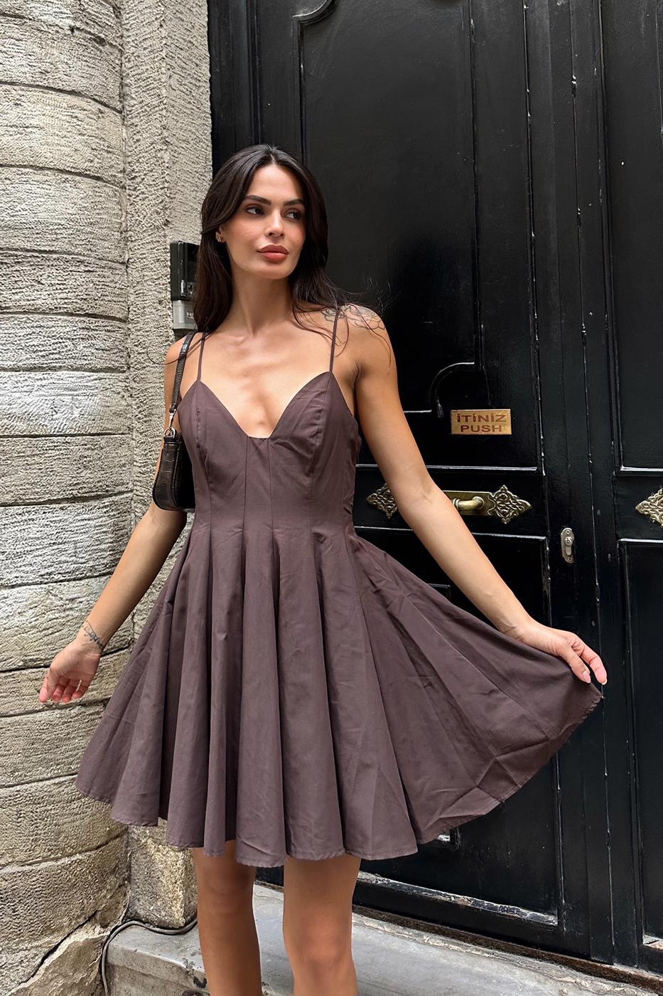 BSL Women Strappy Poplin Mini Dress - Farmington Hills