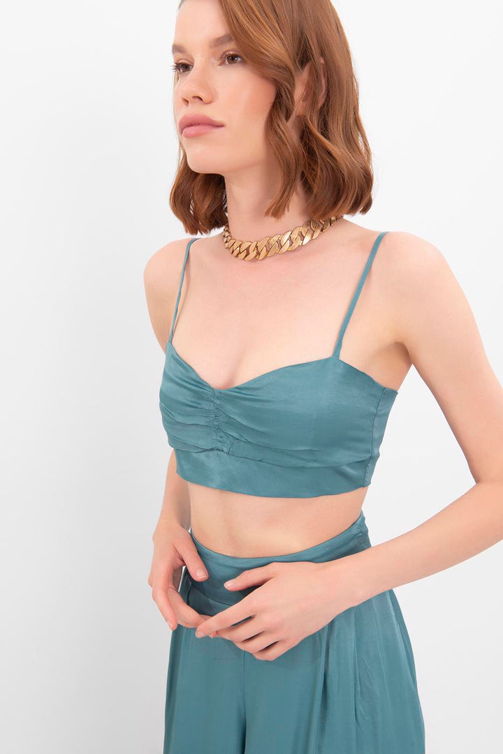 BSL Women Strapped satin bustier - Heroica Guaymas