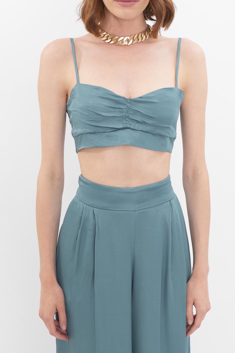 BSL Women Strapped satin bustier - Heroica Guaymas